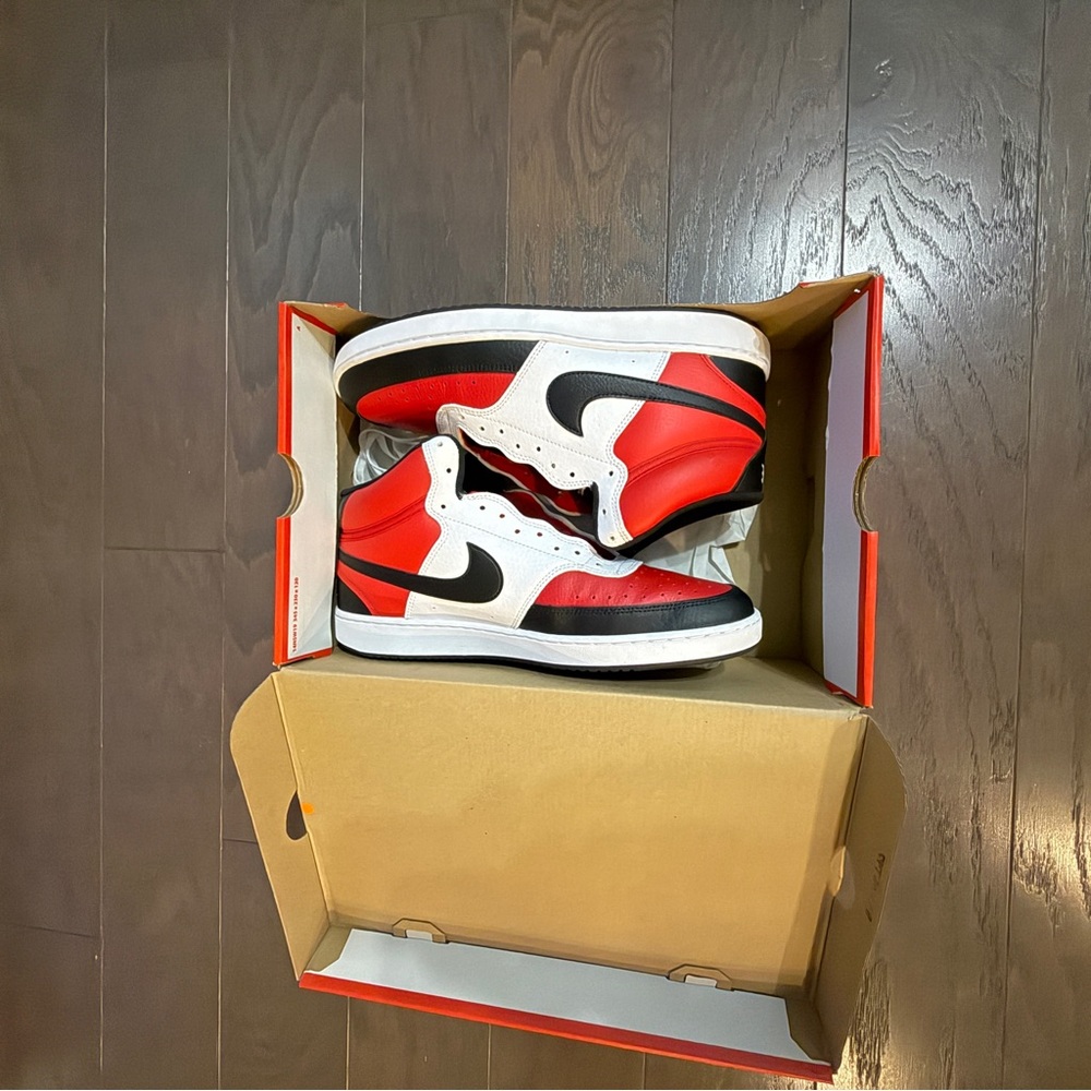 Nike Red and Black Athletic Shoes